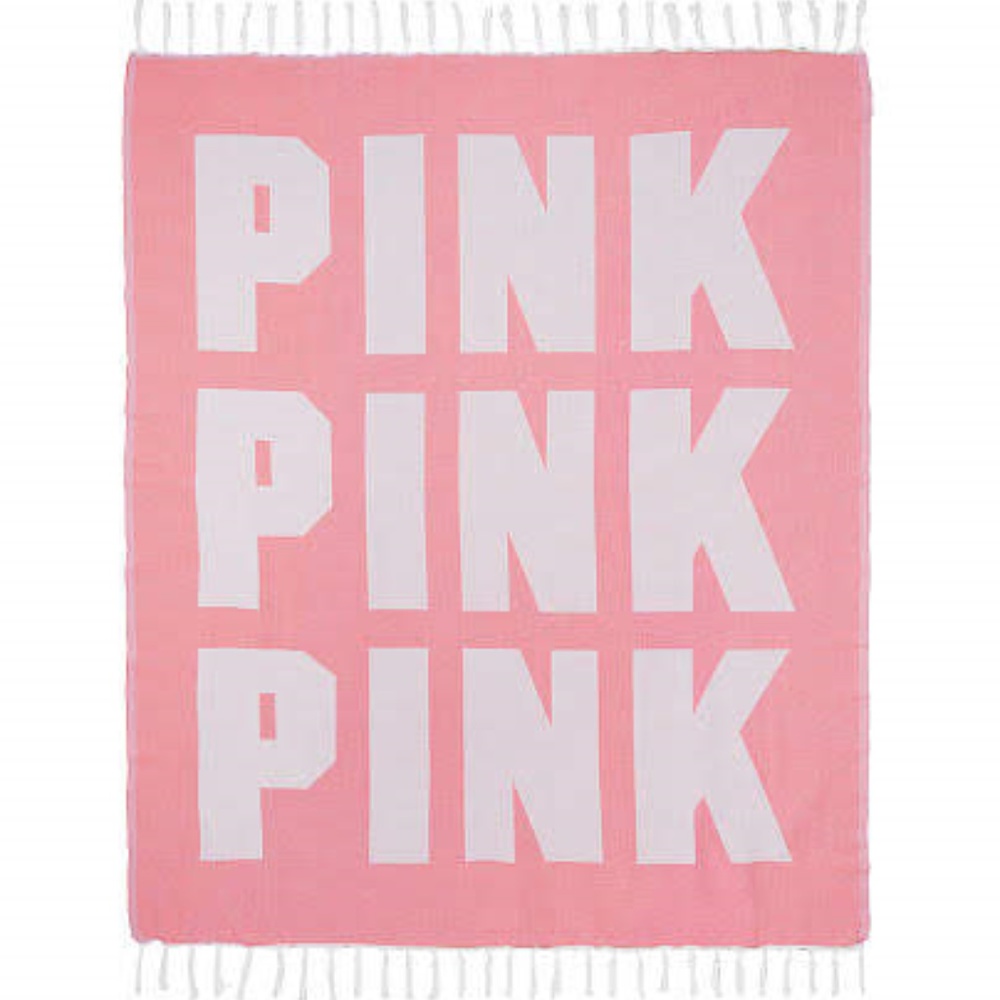 Victoria’s Secret PINK Fringe Coral Beach Blanket